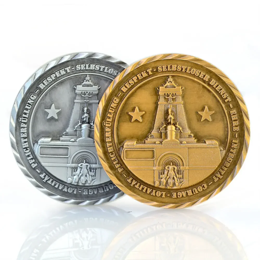 

Promotion Metal Antique Gold Brass Coin Black Custom Logo Old Metal Challenge Souvenir Commemorative Coins