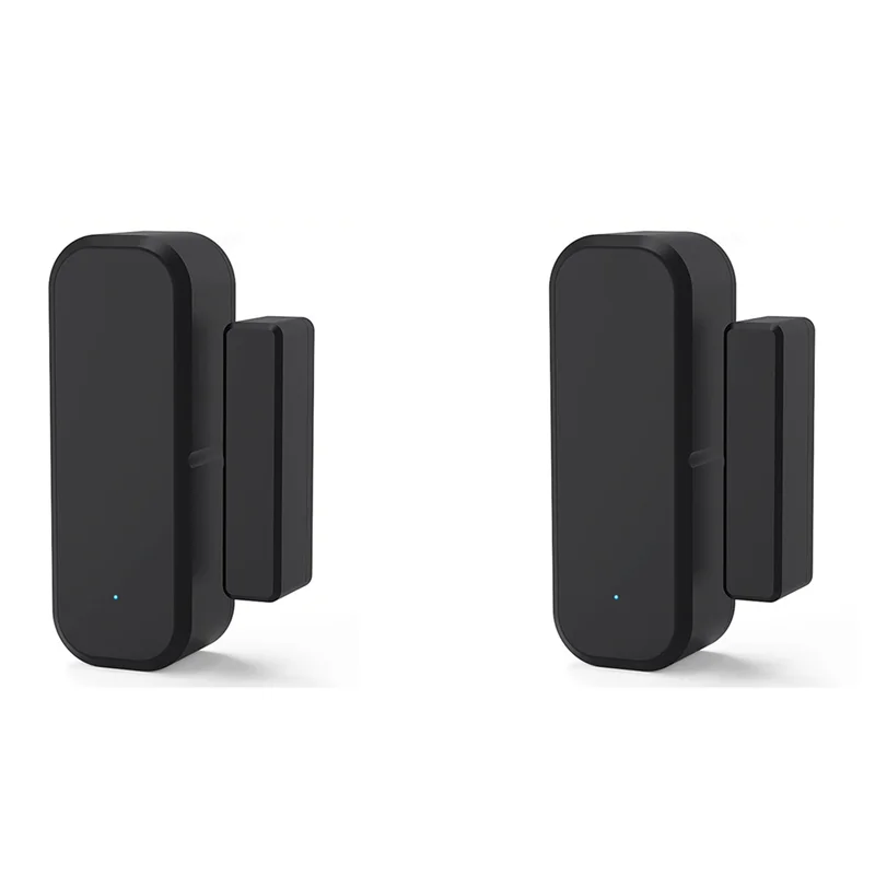 

【NEWLY】2X Tuya Wifi Door Sensor Window Entry Sensor Security Burglar Magnetic Sensor Alarm Smart Life For APP Remote Control