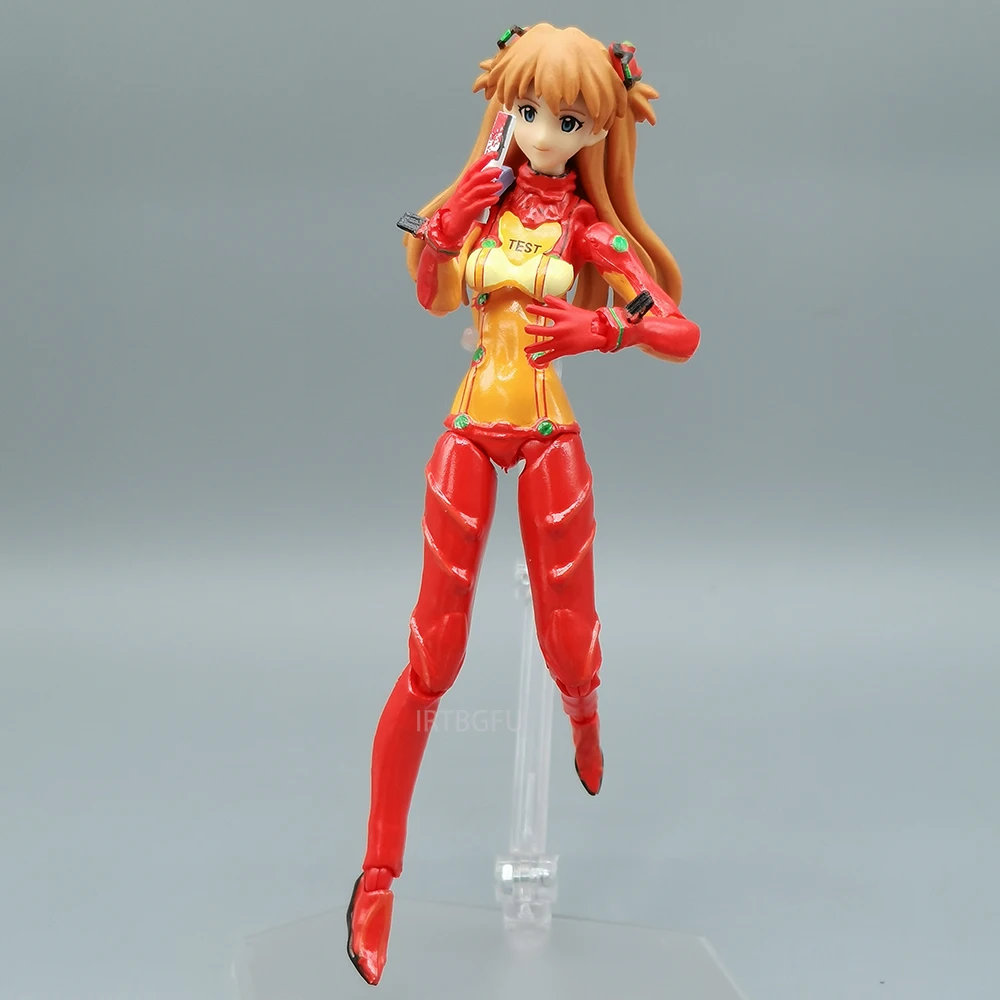 Figma 084 Asuka Langley Shikinami: Test Plugsuit ver.Evangelion: 2.0 You Can Anime PVC Action Figure Toy Game Figures Model Doll