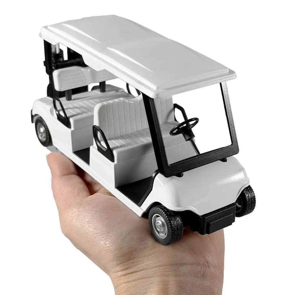 

Миниатюрная модель тележки для гольфа в масштабе 1:20 с литым под давлением гольфом в стиле ретро, детский игрушечный автомобиль для игровой комнаты, забавное украшение для стола на открытом воздухе