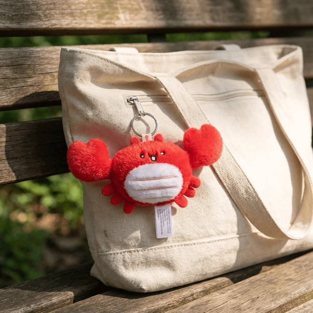 Trendy Miniature Snack Keychain Soft Cartoon Food Pendant Animal-shaped Cute Bag Delicate Decoration Personal Belongings