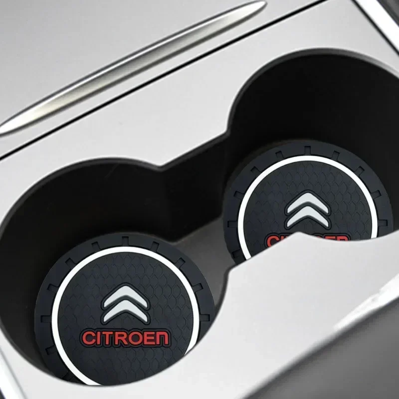 سيارة مكافحة زلة كوستر مكافحة الضوضاء كوب ماء وسادة وسادة تصفيف السيارة لسيتروين C1 C2 C3 C4 C5 C6 C8 C4L DS3 DS4 DS6 اكسسوارات