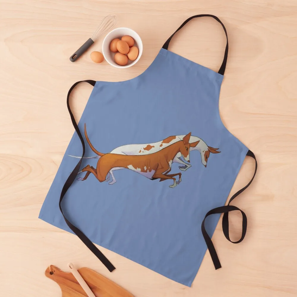 

Leaping Ibizan Hounds Apron Chef Uniform For Men Kitchen Utensils