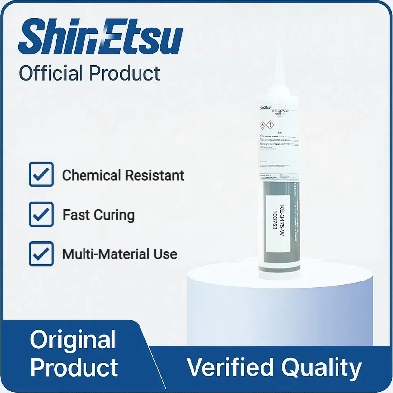 

Shin-Etsu KE-3475-W /T 330ml RTV Adhesive & Sealant, Clear or White, Heat-Stable, Low Volatility, Electrical Insulation