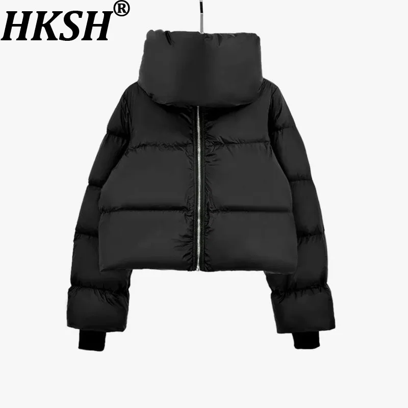 

HKSH Осенне-зимние новые мужские и женские утепленные пуховики в стиле RO, теплые куртки из белого утиного пуха, модные стеганые пальто H2825