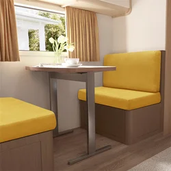 2Pcs/set Stretch RV Dinette Cushions Covers Jacquard Couch Cover Booth Seat Slipcovers RV Camper Car Bench Backrest Cover Decor