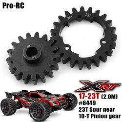 # 45 Stalowy zestaw zębatek 2.0M 23T i 10T/17T 6494 6449 do Traxxas 1/5 X-Maxx XRT 8S 1/10 E-Revo MAXX 2.0 1/7 XO-1 Rc Parts