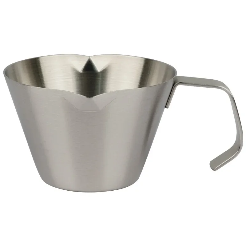 Small measuring cup Espresso coffee cup Italian extraction graduated cup 100ml stainless steel double nozzle