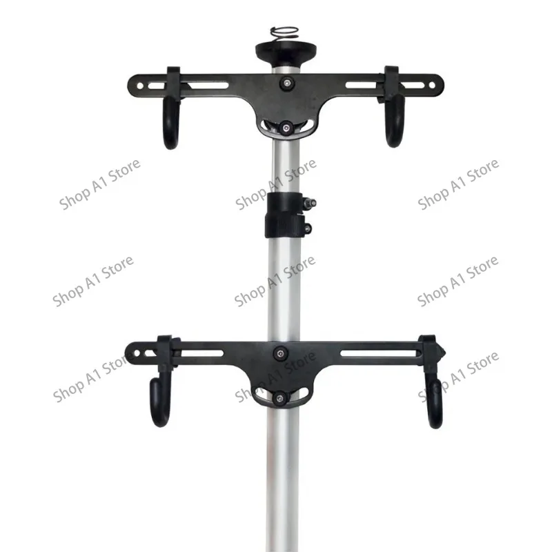 Floor-to-Ceiling Bicycle Hanging Rack, Vertical Indoor Parking Display Stand for Road & Mountain Bike