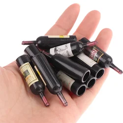 10Pcs Miniature Accessories Mini Wine Bottles Set with Box Simulation Drinks Model Toys for Doll House Decoration 1/12 Dollhouse
