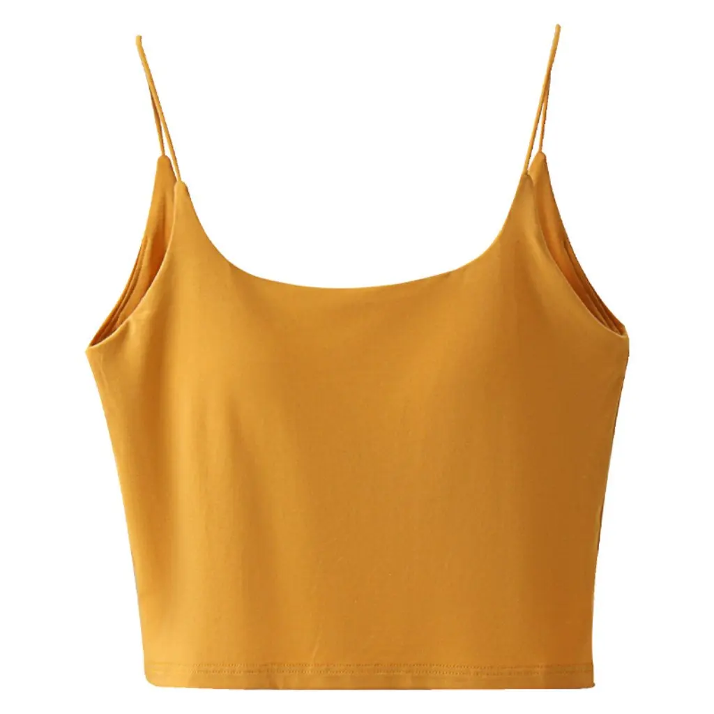 

Women's Slim Fit Backless Sling Top with Chest Pad All-in-One Underwear Beautiful Back Outer Wear Summer Base Bra