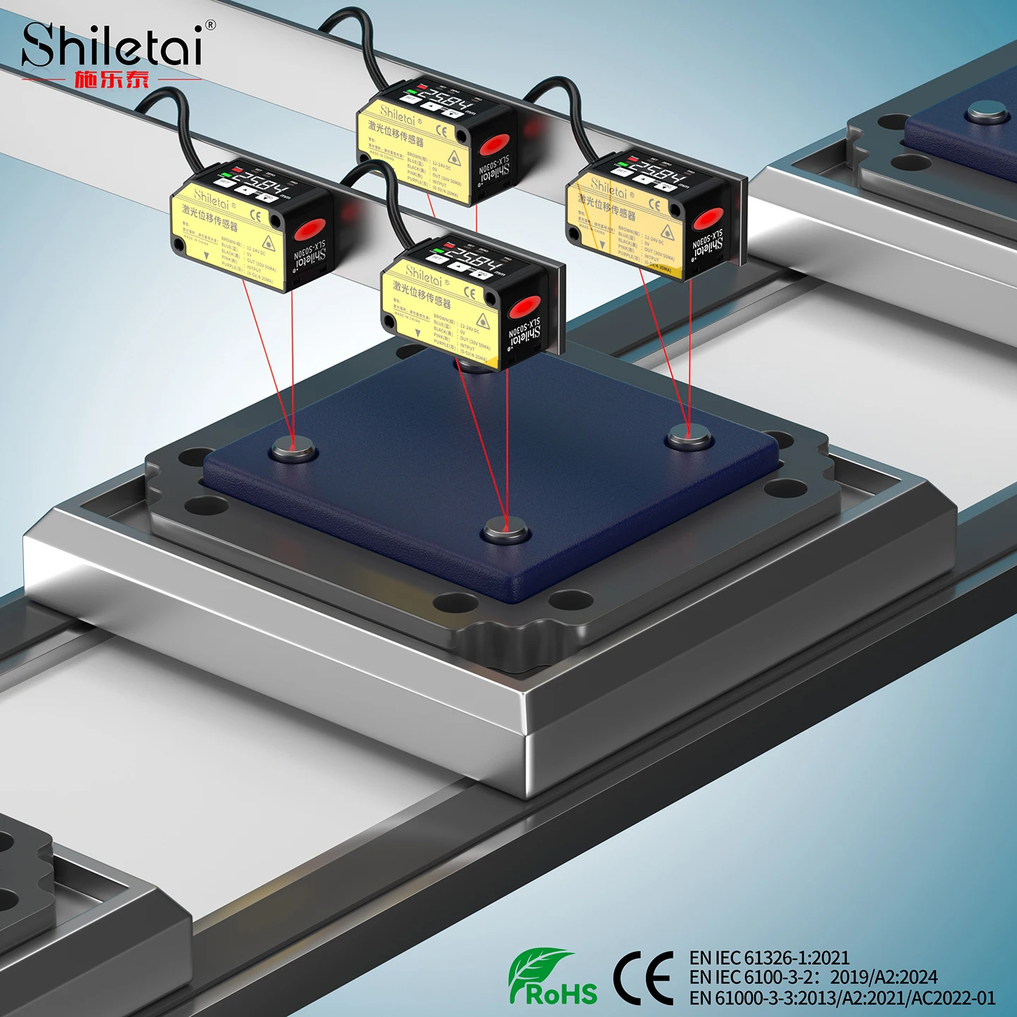 مستشعر الإزاحة 700 مم SLX-S700N DC12-24V الخطي ± 0.2% FS 1.5 مللي ثانية مستشعر الاستجابة للكشف عن المواد المتبقية