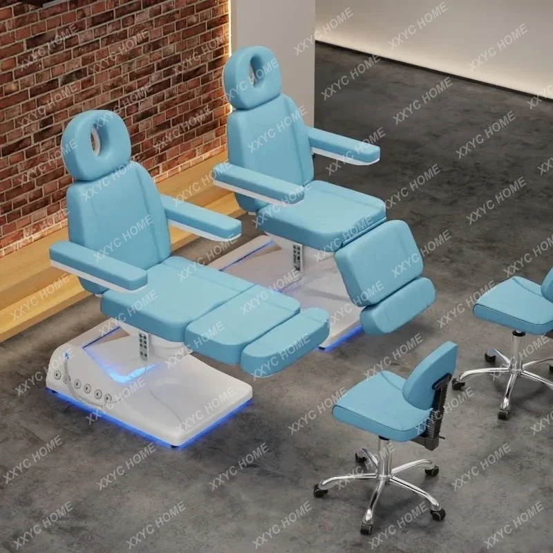 

Трансграничная электрическая косметическая кровать с лампой, специальная ушная кровать для ухода за лицом для салонов красоты.