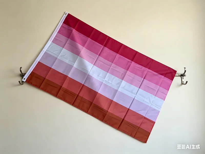 Rainbow Flag  90x150cm LGBT Rainbow homosexual Lipstick Kiss lip Lesbian  Flag polyester hanging banner for decoration
