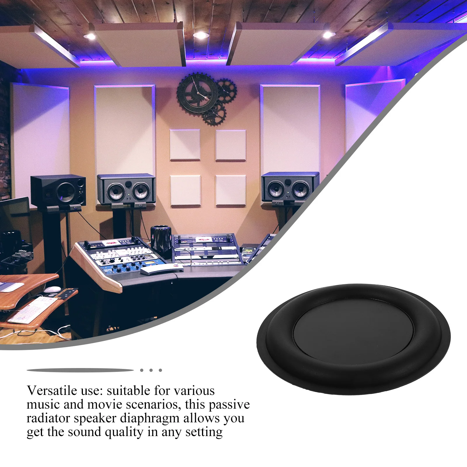 

65mm Bass Diaphragm Subwoofer Plate Passive Radiator Car Speaker Plastic Vibration Membrane Low Frequency Enhancement Speaker