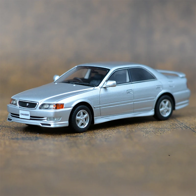 Original 1/43 Scale Toyota Chaser 2.5 JZX100 Simulation Resin Car Model Static Display Collectible Gift Souvenir Decoration Toy