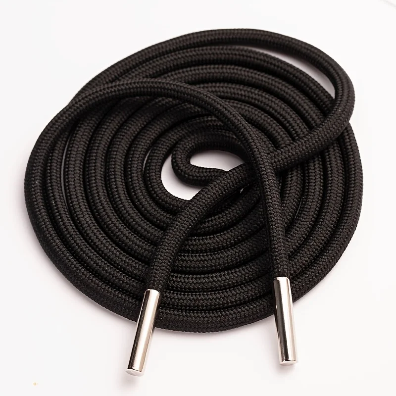 Waist drawstring black casual pants rope sweatshirt hat rope tied waist belt rope