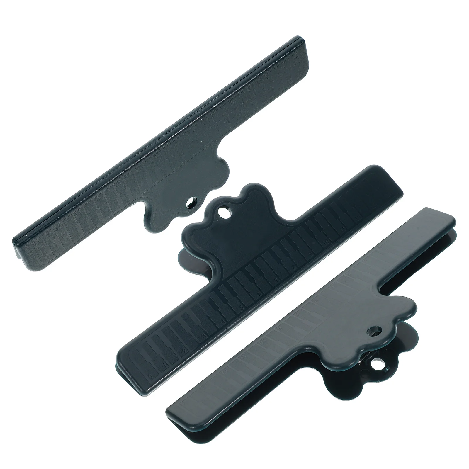 

3 pcs Large Thick Music Clip For Piano Music Holder Durable Plastic Page Organizer Universal Book Clips Instrument