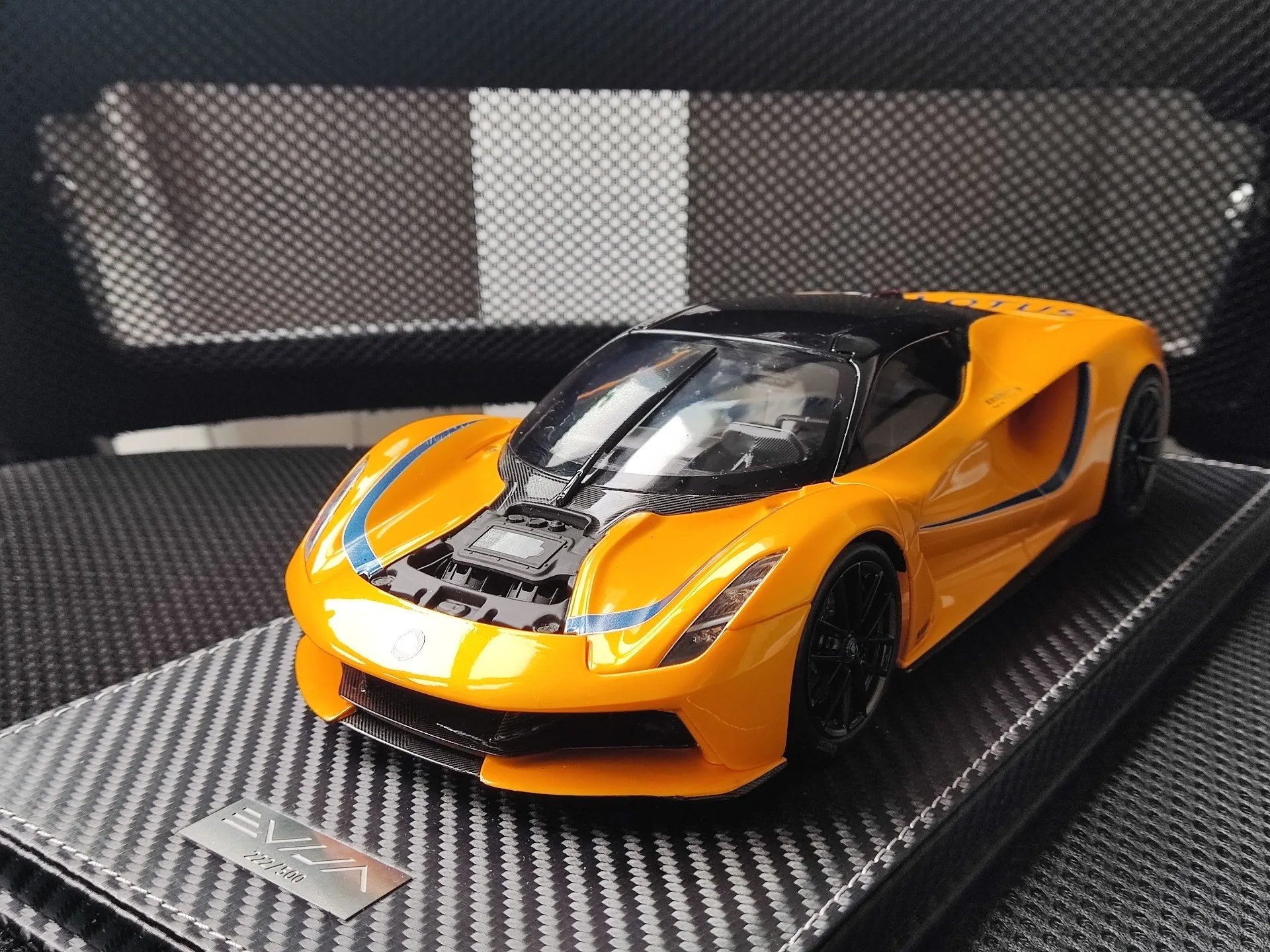 

OEM 1:18 Evija Sports Car Simulation, ограниченная серия, все открытые металлические статические модели автомобиля из сплава, игрушка в подарок