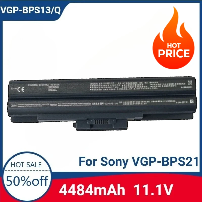 

For VGP-BPS13/Q 49Wh 4484mAh 11.1V Laptop High-quality Battery for Sony VGP-BPS21 VGP-BPS21A VGP-BPL13 VGP-BPS13A/B VGP-BPS13/B