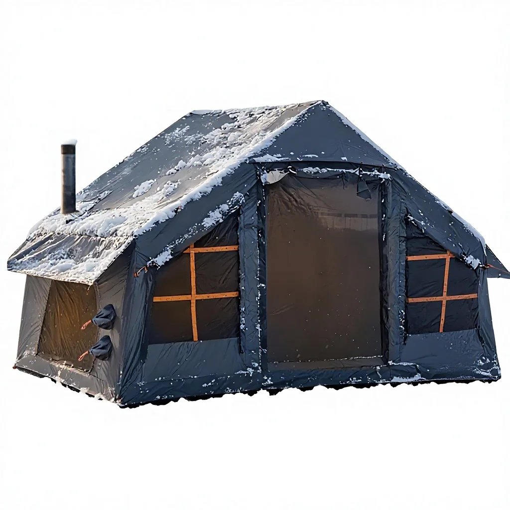 

Большая надувная палатка для зимнего кемпинга на открытом воздухе с отверстием для дымохода