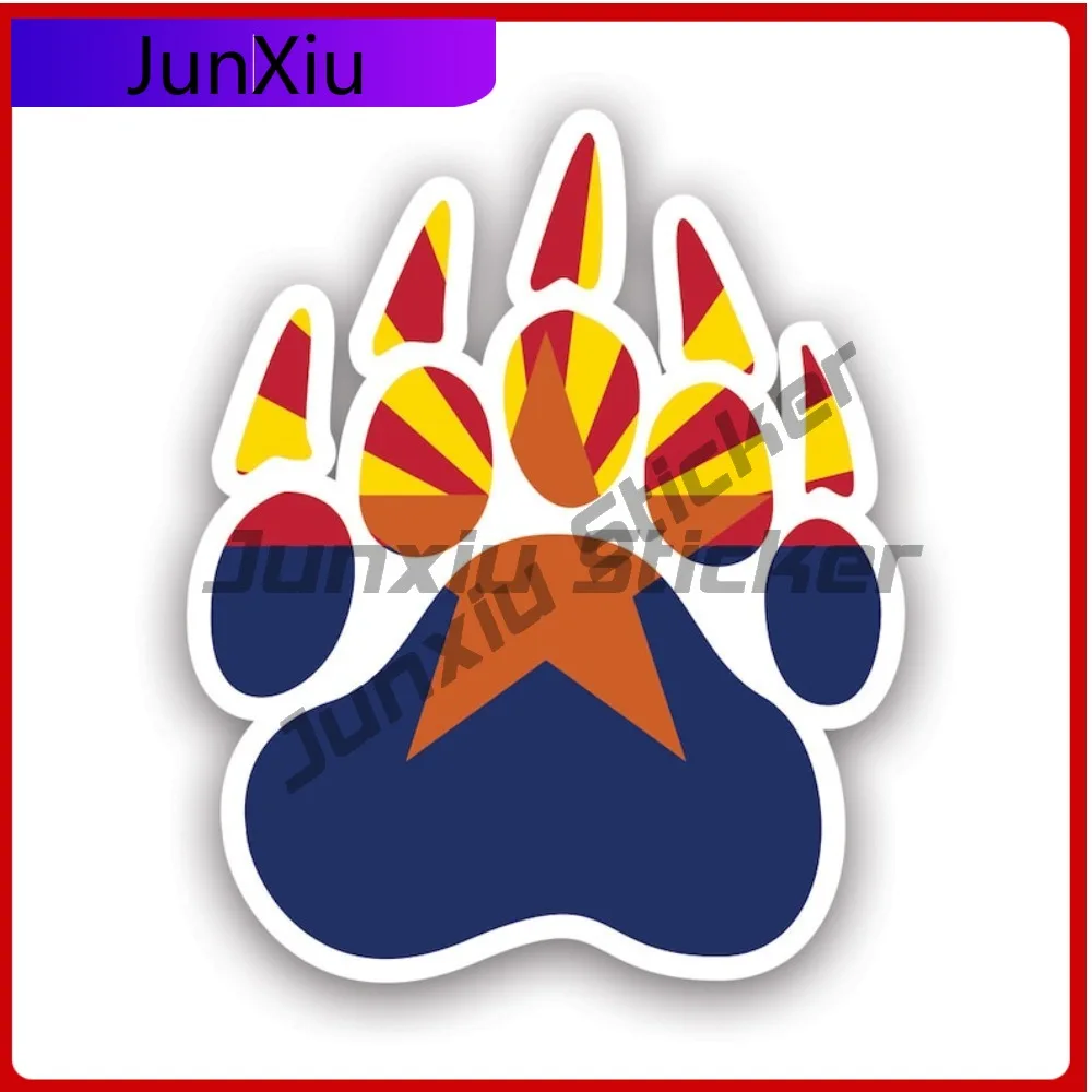 

Arizona State Bear Print Shaped Sticker Cool Bumper Waterproof Vinyl Decal For Outdoor Safety Warnings Sticker Creative