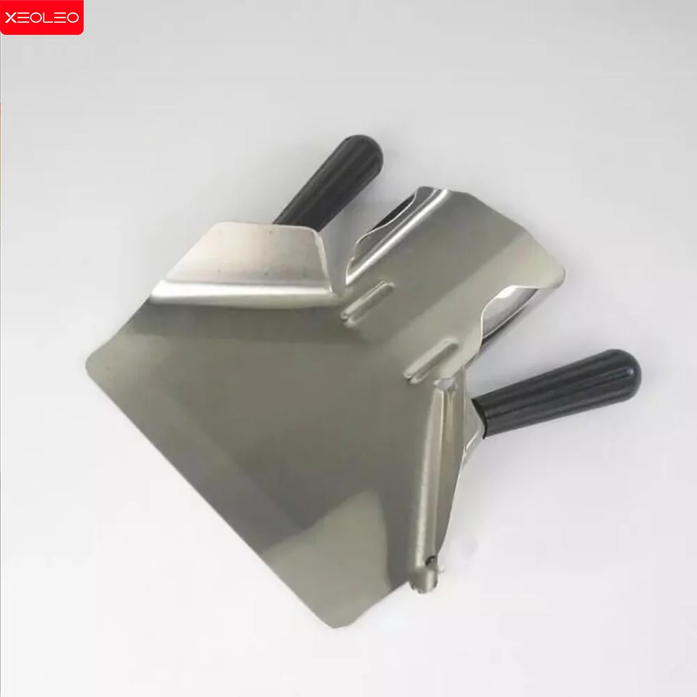 ตะหลิวสแตนเลส XEOLEO สำหรับเฟรนช์ฟรายส์ เกรดอาหาร ใช้สำหรับเฟรนช์ฟรายส์ ป๊อปคอร์น ตะหลิวทำขนมในครัว ด้ามจับเดี่ยว/คู่