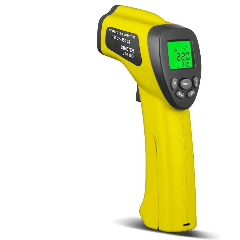 

BT-980D Non-Contact Laser Gun LCD Display IR Infrared Digital C/F Selection Surface Temperature Thermometer