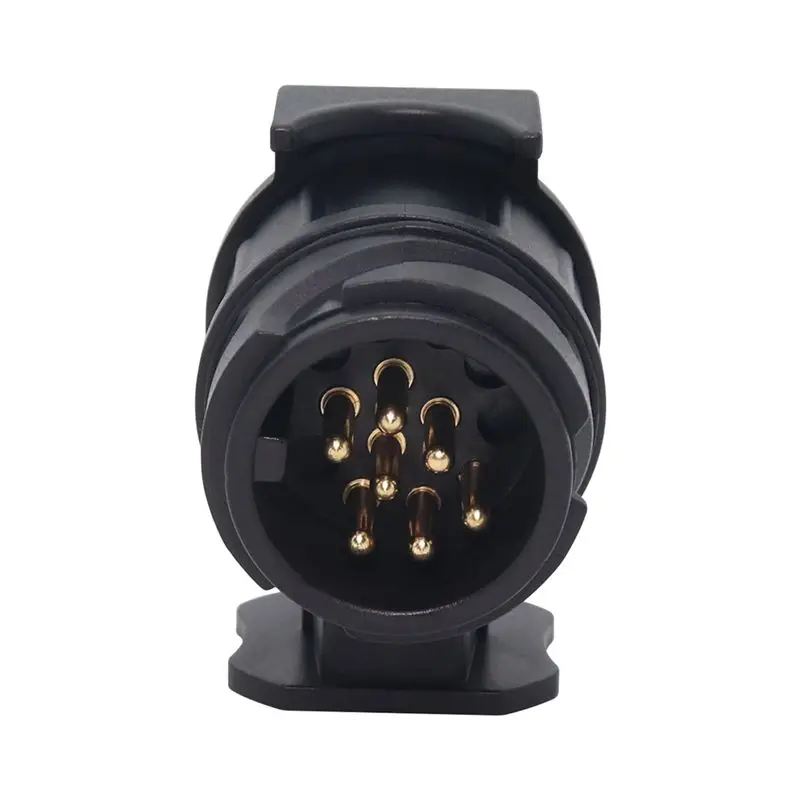 

10Pcs 12V 7 Pin Car Trailer Socket Euro Trailer Socket RV Power Cord Socket Waterproof Connector For RV Euro Truck-A67F