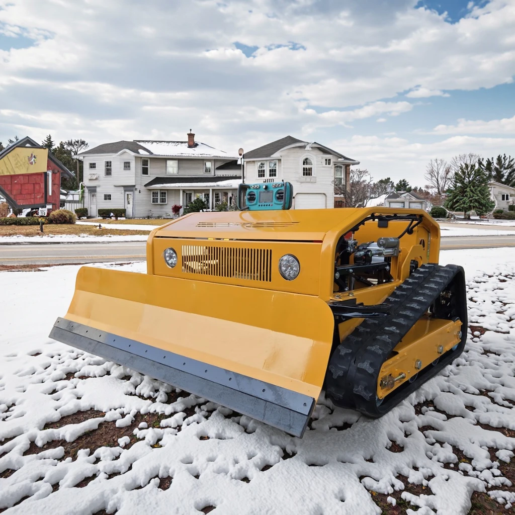 

800mm Industrial Remote Control Lawn Mower Adjustable Cutting Grass Equipped with a Remote Control Lifting Height Snow Shovel