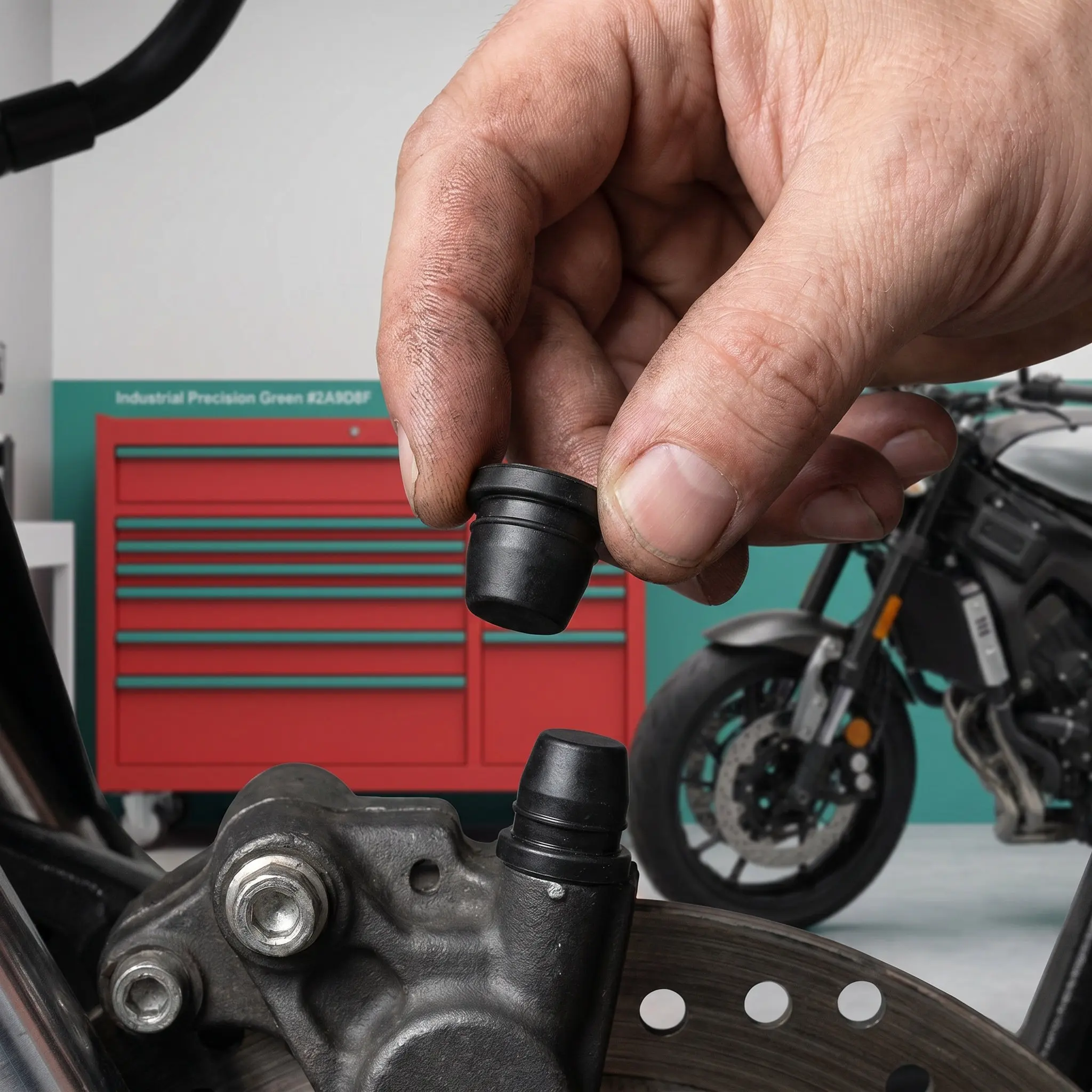 12Pcs Motorcycle Brake Bleeder Caps Rubber Screw Dust Covers Wear Resistant Replacement for Brake Caliper Bleeder Valve