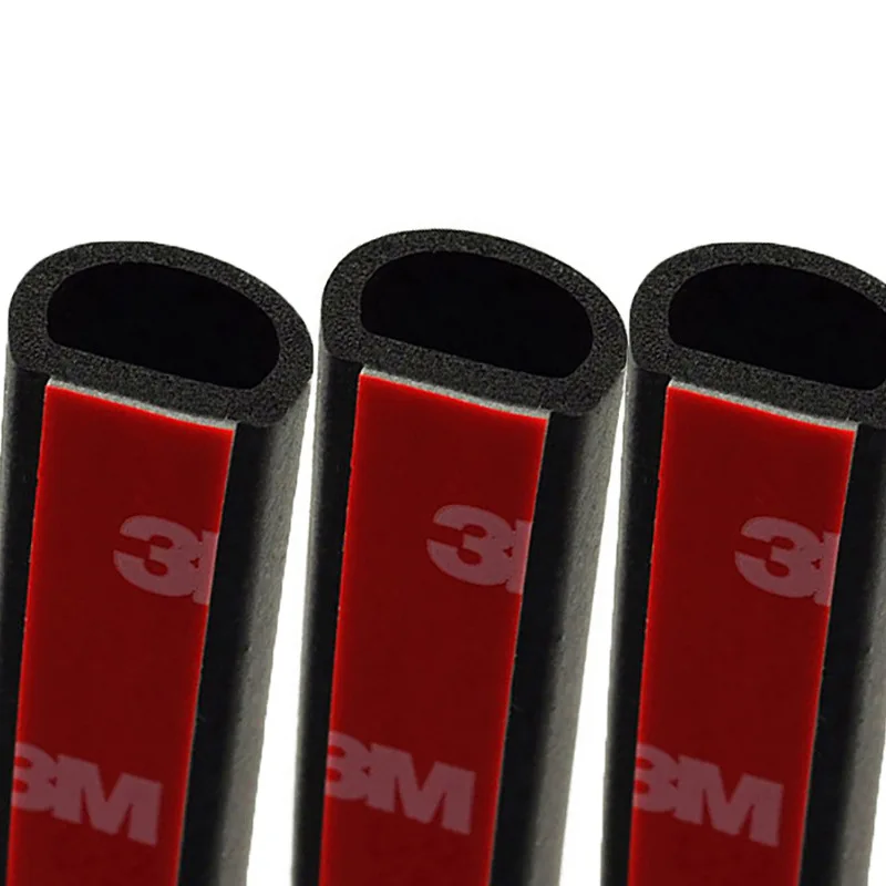 4 Meters Shape B P Z Big D Car Door Seal Strip EPDM Rubber Noise Insulation Weatherstrip Soundproof Car Seal Strong adhensive