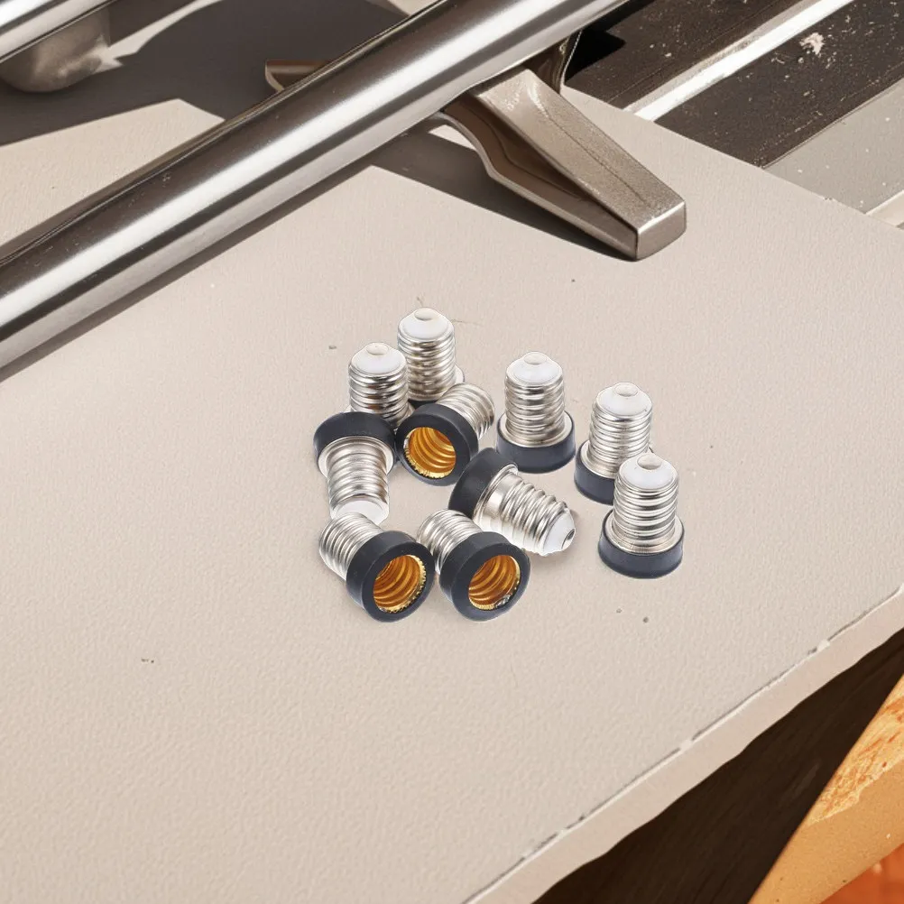12Pcs E14 E12 Light Socket Adapter Lamp Base Converter Light Bulb Adapter Socket Converter for Home Office Commercial Lighting