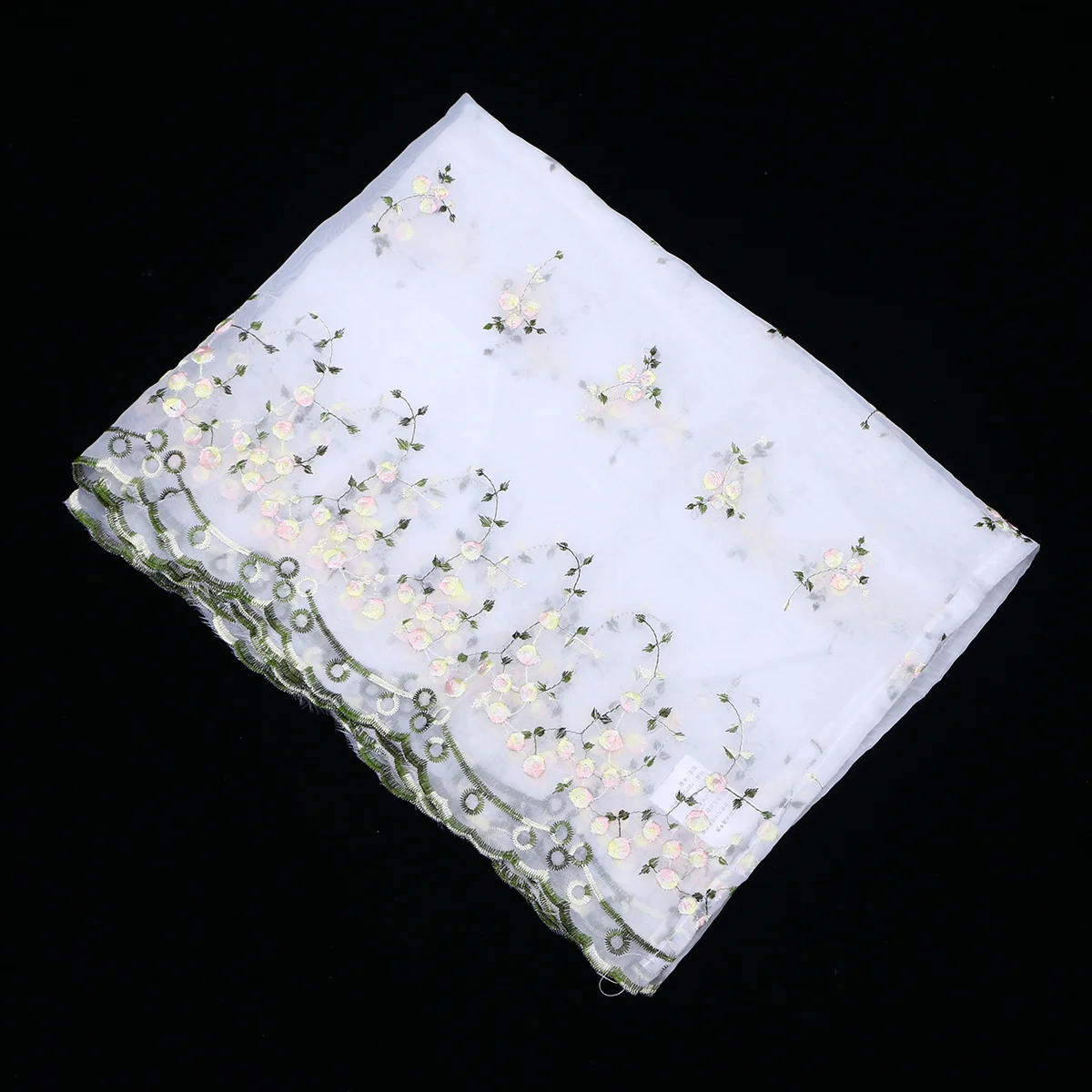 

1Pcs Window Short Curtain Pastoral Embroidered Small Yellow Flower Half Curtain Kitchen Balcony Home Decorative 150x65cm