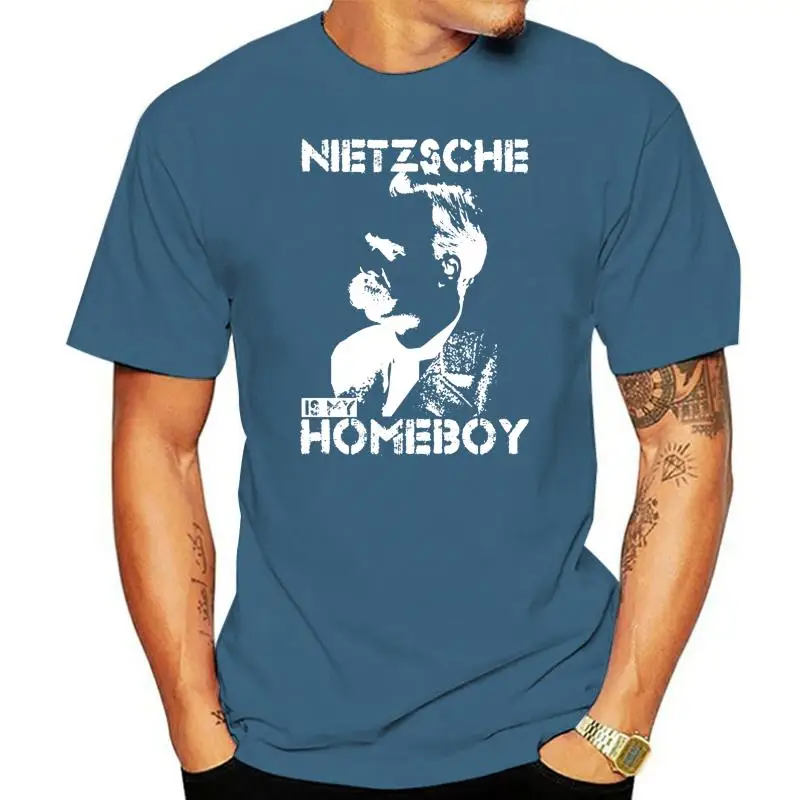 Nietzsche Is My Homeboy T Shirt Fun Graphic Super Cotton Designer Shirt Natural Gents Personalized Spring 2022 Humorous