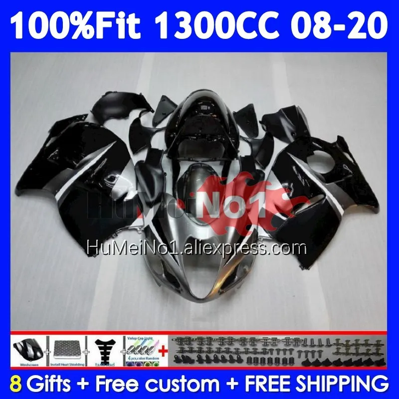 Fairing For SUZUKI GSXR Black HOT 1300 Hayabusa GSXR-1300 127No.153 GSXR1300 2008 2009 2010 2011 2012 2013 14 15 16 17 18 19 20