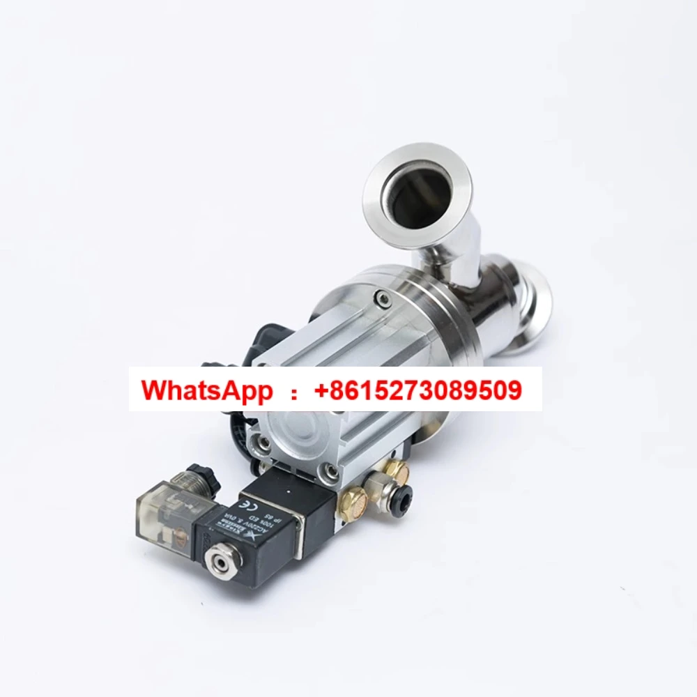 مبيعات المصنع مباشرة سلسلة GDQ-Y من النوع KF، صمام فلابر هوائي عالي الفراغ منفاخ صمام زاوية المشبك الختم #3