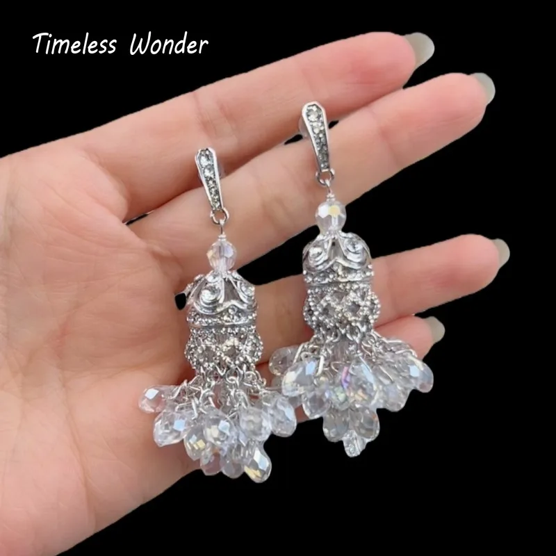 

Вневременные серьги-гвоздики с кисточками и кристаллами циркона, женские дизайнерские ювелирные изделия, сладкий подарок, редкий топ, модный стиль 3346