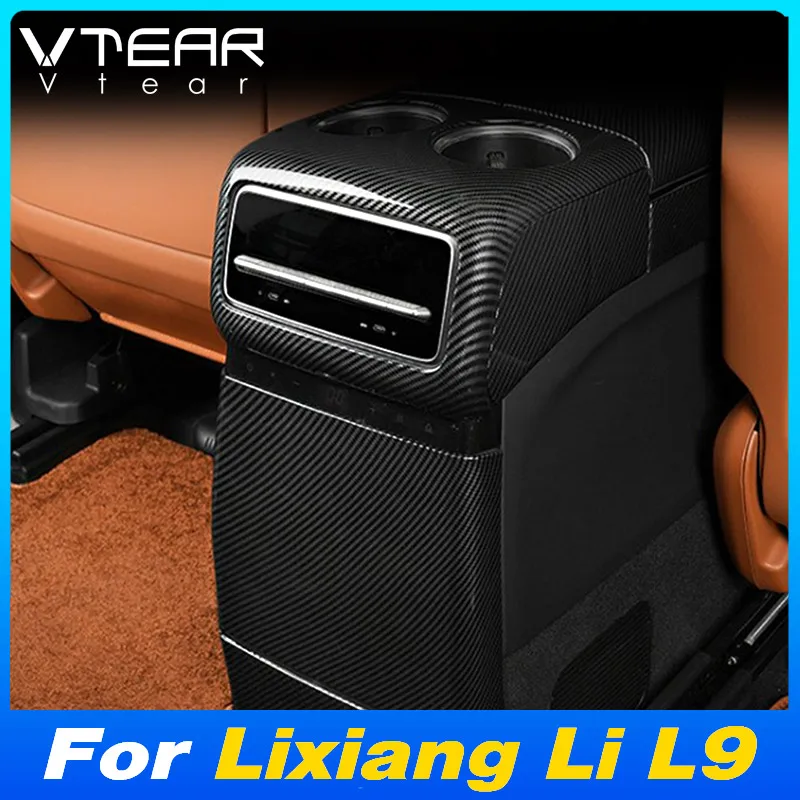 

Vtear Car Center Console Armrest Box Anti-kick Rear Outlet Panel Cover Trim Interior Accessories For Lixiang Li L9 L8 2022-2024