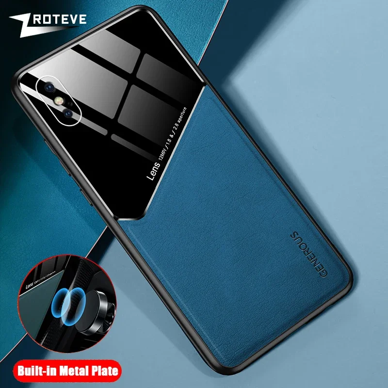 For iPhoneX Case Zroteve Leather Texture Soft Frame PC Cover For iPhone X XR XS Max 10 iPhoneXR SE 3 2 2020 SE2 SE3 Phone Cases