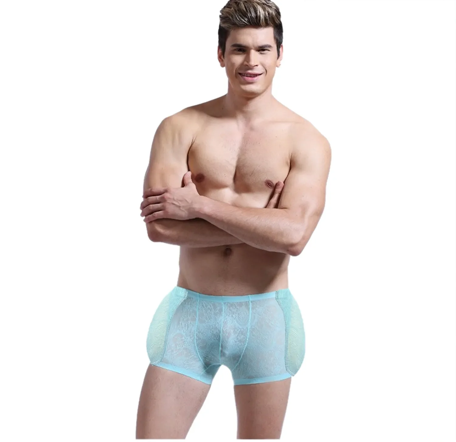 4PS Sponge Thigh Pad Hip Pad Pants Butt Lifter Hip Padded Panty Men Shapewear
