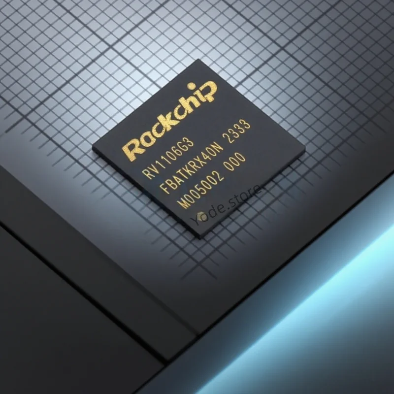 RV1106G3 QFN-128 12.3x12.3 C'est un processeur de vision hautement intégré SoC adapté aux appareils d'inspection industrielle, en particulier aux applications liées à l'IA.
