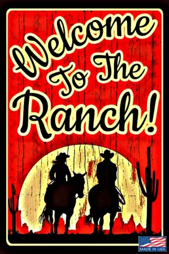 Guida completa al metal sign Welcome to the Ranch! e al marchio Boncello