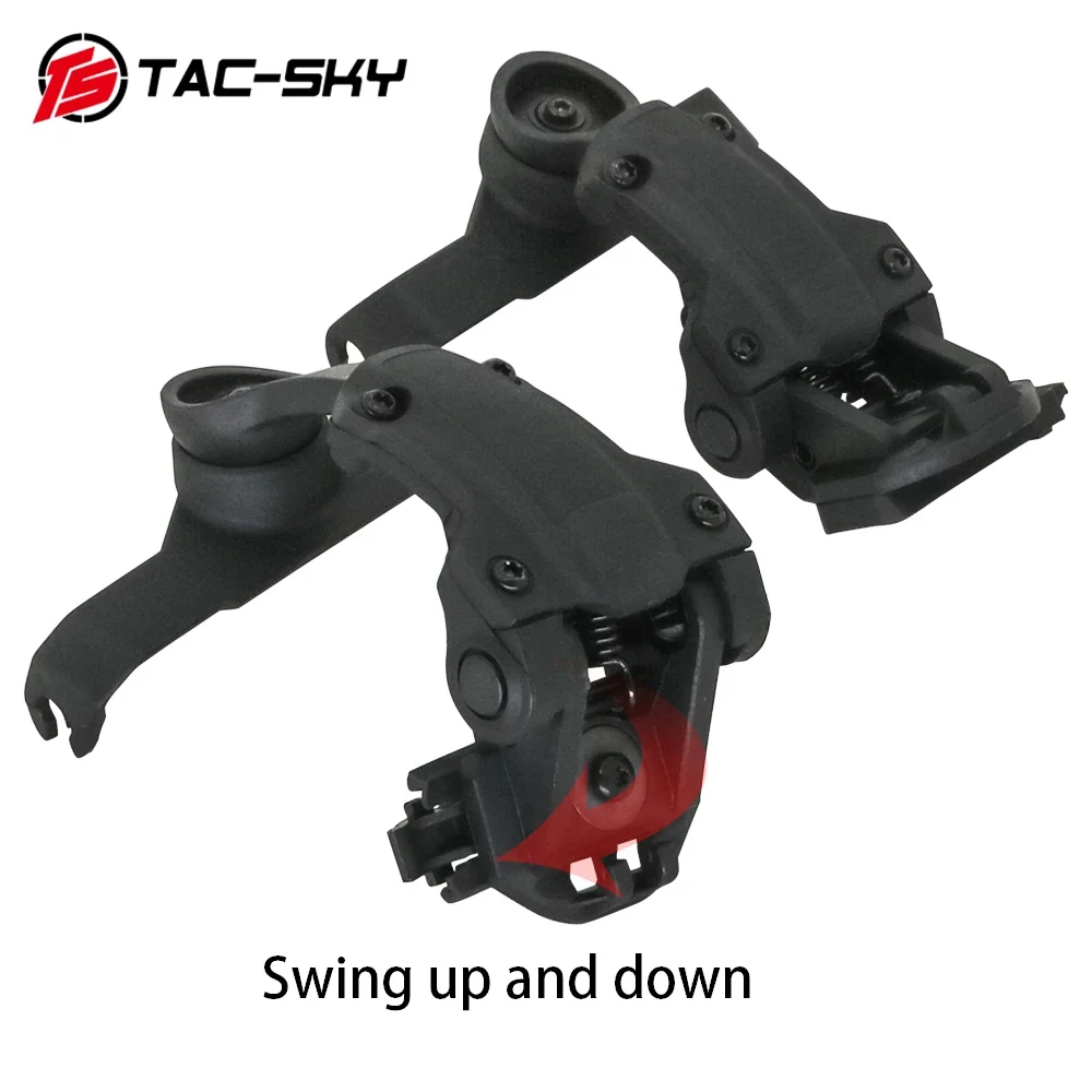 TS TAC-SKY Tactical Helmet ARC Rail Adapter Tactical Sordin Headphone Stand for SORDIN Series Headphones BK