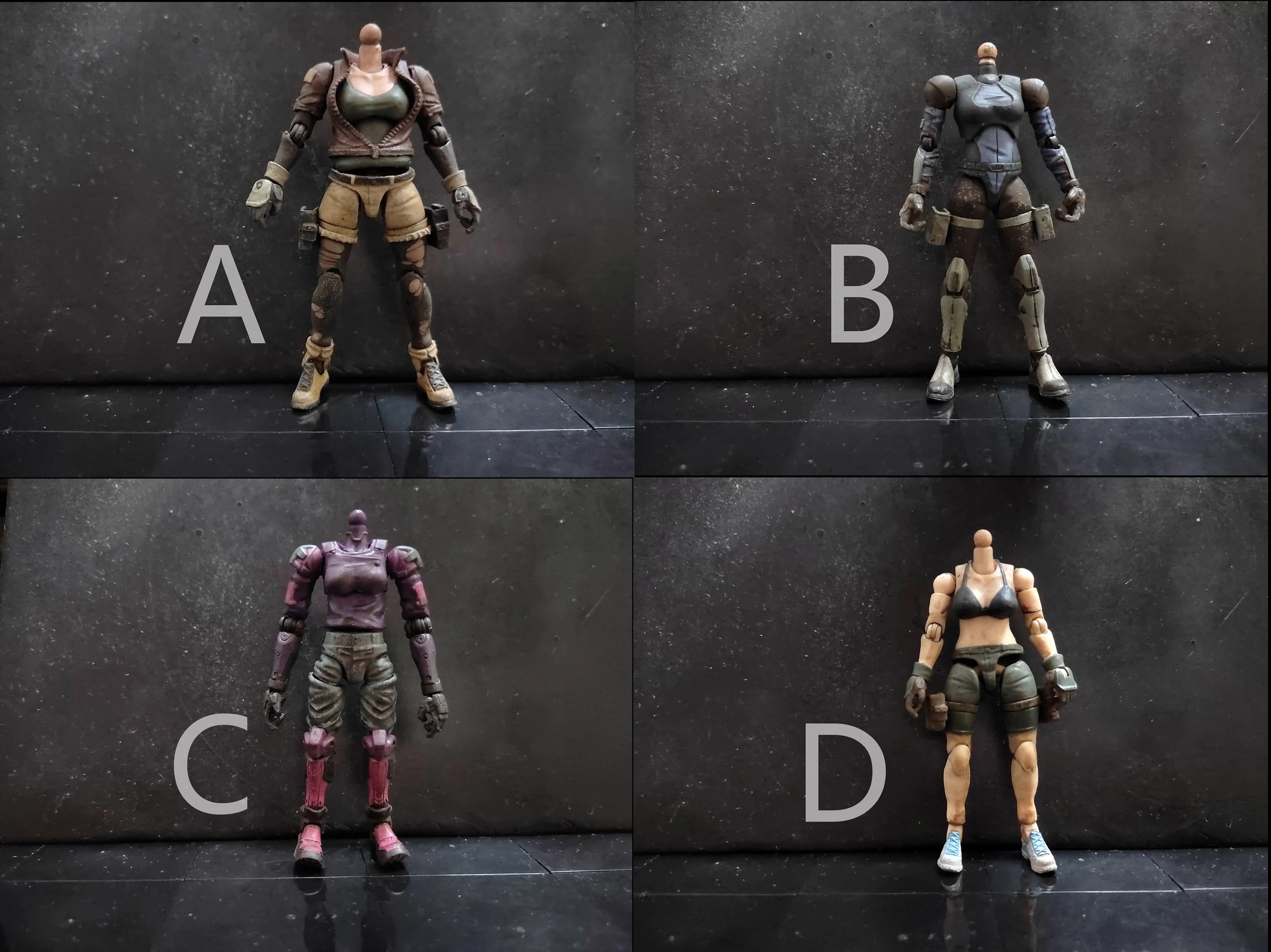 

Acid Rain War 1:18 Figure Body Model ABS DIY fit 3.75" Joytoy Solider for Collection