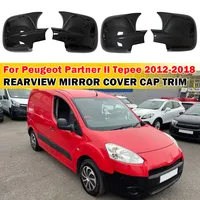 Para Citroen Berlingo III Combo E Peugeot Partner II Rifter 2012-2018 pegatina de coche cubierta de espejo retrovisor lateral tapa de ala embellecedora