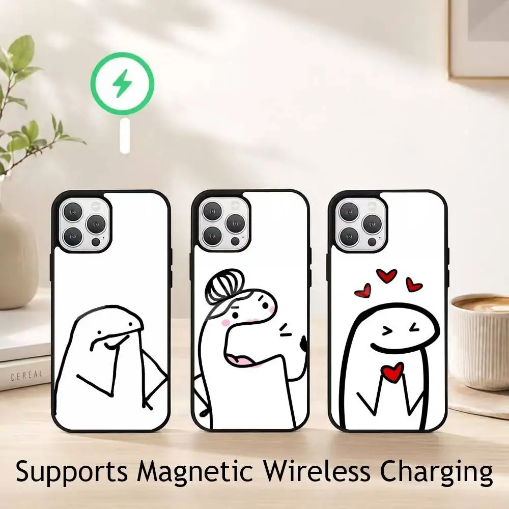 

Flork of Cows meme Phone Case For iPhone17,16,15,14,13,12,11 Plus,Pro Compatible with magnetic wireless charging