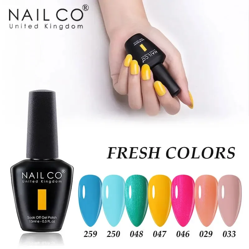 NAILCO Summer Colors UV Gel Nail Polish Nail Art All For Manicure Hybrid Varnishes Gellak Semi Permanant Lucky Lacquer Gelpolish