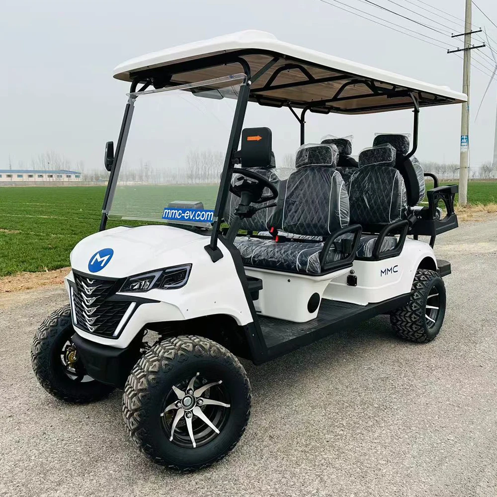 MMC Powerful Lifted 4kw 5kw Farm off Road Golf Car 60V 72V Lithium Battery 4 6 Seater Electric Golf Cart