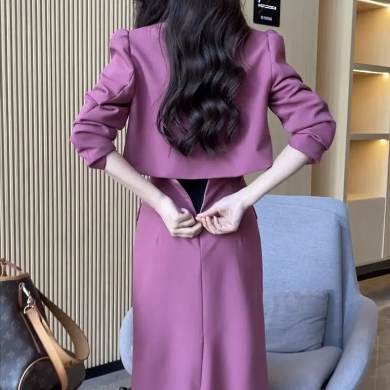 

Ele Godd Sle Two-Piece Set Long Sve Faionable plus Size Women's Clothing Ladylike Quali Trendy Ensemble